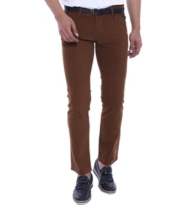 Gabardin Kahverengi Erkek Pantolon - Wessi (Taba)