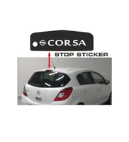 Opel Corsa Stop Sticker Resimdeki Kasa