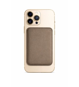 Lunex Premium Süet Magsafe Kartlık Sandstone Beige iPhone 17 Air