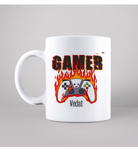 Gamer ( Oyuncu ) Tasarımlı Kupa Kişiye Özel