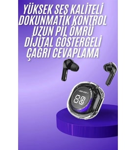 Yeni Nesil Bluetooth Kulaklık Dijital Göstergeli Dokunmatik 5.3 Kablosuz