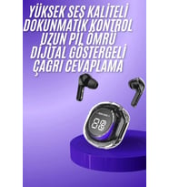 Yeni Nesil Bluetooth Kulaklık Dijital Göstergeli Dokunmatik 5.3 Kablosuz
