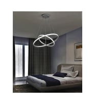 İkili Halka Modern LED Sarkıt Avize, Salon ve Mutfak İçin Şık Aydınlatma