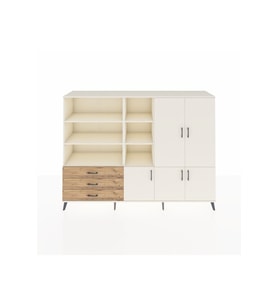 Hyperion Dolap 11 Raflı 3 Çekmeceli 5 Kapaklı 220x44x163 Aytaşı-Aytaşı/Çam