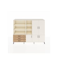 Hyperion Dolap 11 Raflı 3 Çekmeceli 5 Kapaklı 220x44x163 Aytaşı-Aytaşı/Çam