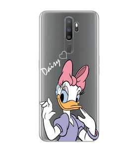 Oppo A5 2020 / A9 2020 Uyumlu Ördek Desenli Şeffaf Telefon Kılıfı