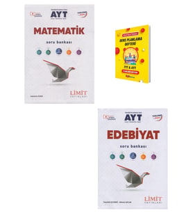 Limit AYT Matematik ve Edebiyat Soru Bankası + Planlama Defteri