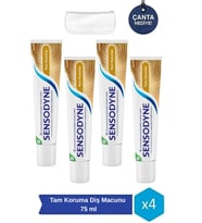 Tam Koruma ve Beyazlatıcı Diş Macunu 75 Ml Diş Macunu * 4 Adet + Hediye Çanta