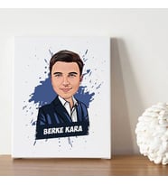 Erkeğe Hediyelik Karikatürlü Kanvas