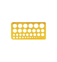 Daire Şablonu Büyük 1-36 Mm 1 Adet Hatas Daire Şablonu 1-36 Mm Büyük 1 Adet (Turuncu)