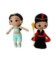 Jasmin ve Jafer Bebek Takımı Amigurumi Organik Oyuncak