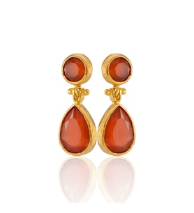 Kadir Jewellery 22 Ayar Altın Kaplama Vintage Küpe -El İşçiliği Ve Hipoalerjenik Küpe