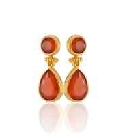 Kadir Jewellery 22 Ayar Altın Kaplama Vintage Küpe -El İşçiliği Ve Hipoalerjenik Küpe