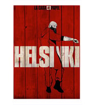 ekart La Casa Da Papel Helsinki Desenli Ahşap Tablo 22cm X 30cm