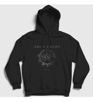 Presmono Unisex Siyah Eye Arch Enemy Kapüşonlu Sweatshirt 11572tt