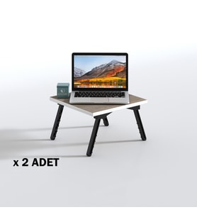 Kenzlife laptop dizüstü bilgisayar sehpası tankutay crd 2 li set 20*39*39 yemek sofra siyah ayak