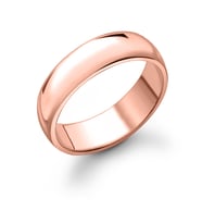 8 mm Klasik Bombeli Rose Kaplamalı Gümüş Yüzük