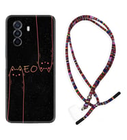 Huawei Nova Y70 Y90 Nova 9 SE  Kılıf Boyun Asklı Rasta Silikon Meow 1657