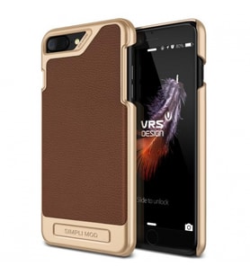VRS Design iPhone 8 Plus / 7 Plus ile Uyumlu Simpli Mod Kılıf Brown