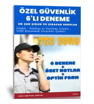 Özel Güvenlik Deneme Seti (6’lı Deneme +Özet Ders Notları)