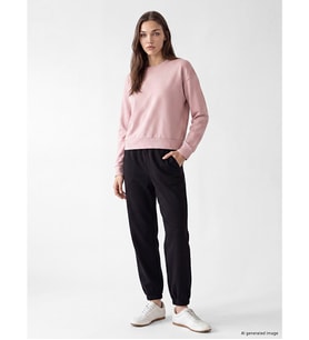 LCW Modest Siyah Soft Touch Kadın Jogger Eşofman Altı
