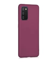 Samsung Galaxy A02S Premium Silikon Kılıf Mor