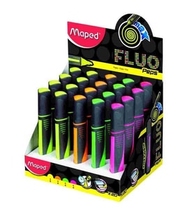 Maped Fosforlu Kalem Fluo Paps 5 Renk Fosforlu İşaretleme Kalemi (24 Lü Paket)