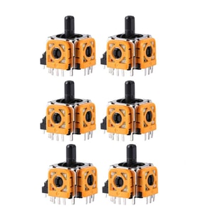 6 Adet PS4 Analog Motor 001 011 020 030 040 050 055 Playstation 4 Kol Tamir Orjinal Yedek Parça (Turuncu)