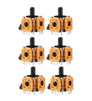 6 Adet PS4 Analog Motor 001 011 020 030 040 050 055 Playstation 4 Kol Tamir Orjinal Yedek Parça (Turuncu)