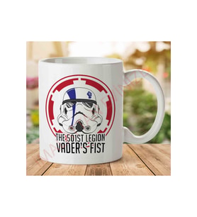 Storm Trooper 501st Vaders Fist No Black Star Wars Iki Tarafı Baskılı Kupa Bardak