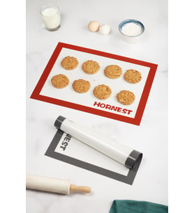 Fırınlanabilir Kendinden Yağlı Pişirme Matı Hamur Açma Matı Silpat 30X40 Cm 1 Adet