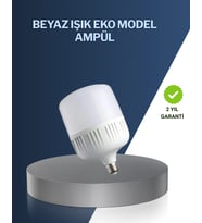 Uzun Ömürlü Şarjlı Led Ampul 30 Watt Güçlü Aydınlatma