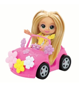 Dreameez Bebek ve Mini Arabası Seti – Renkli Mini Araçlı Asorti Bebek (Çok Renkli)