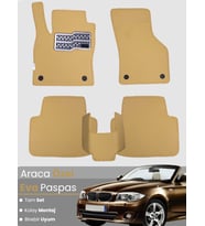 BMW 1 SERİSİ E88 CABRİO (2004-2011) Uyumlu EVA Paspas Tam Set–Araca Özel,Su Geçirmez,Kolay Montaj