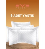Eve Tekstil - 6 Adet Diamond Kalite Kapitone Yastık 50x70 cm 800 gr
