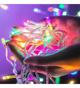 RENKLİ YILBAŞI AĞACI IŞIĞI 10 METRE RENKLİ LED IŞIK RENKLİ NOEL IŞIĞI RENKLİ İP LED IŞIK 220VFİŞLİ