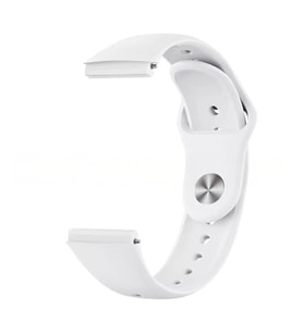 Huawei Watch GT 6/5 Pro 46mm Kordon Spor Silikon Band Delikli Style (Beyaz)