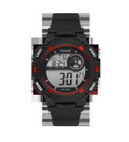 Hummel Erkek Spor Kol Saati Siyah Kırmızı Hm-1010Md-3 (Siyah-Kırmızı)