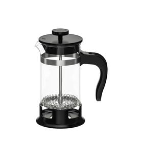 Cam French Press 0,4 L, paslanmaz çelik detaylar, şık ve kullanışlı tasarım