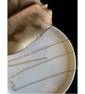 80cm Gold Lip (Dudak) Zincirli Çelik Bel Takısı Glorius Serisi