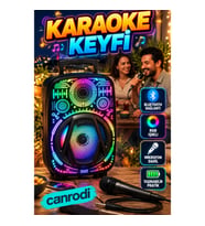 8 İnç RGB Işıklı Bluetooth Speaker Mikrofonlu Karaoke Ses Sistemi – Taşınabilir