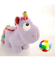 Peluş Kanatlı Unicorn (50cm) ve Soft TOP - İthal 1. Kalite - (Lila)