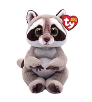 TY Peluş Gri Rakun Petey 20 cm - En Meraklı Arkadaşınız! (Çok Renkli)