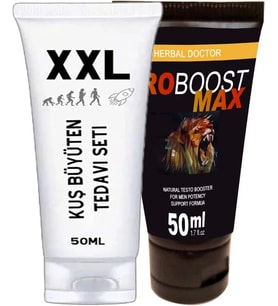 Kuşxxl 50 ml Cream + Eroboost Testo 50 ml Erkeklere Özel