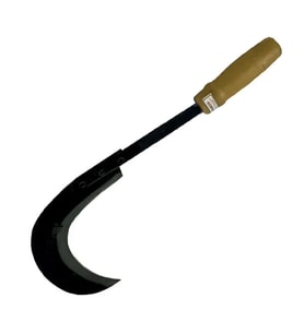 Sürmene Kırmızı Plastik Saplı Orak 43 Cm - Buğday Hasadı