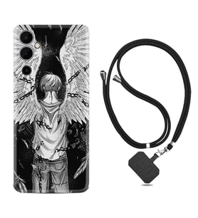 Tecno Pova 4 Kılıf Resimli Boyun Askılı İpli Desenli Silikon Series Angel 1883