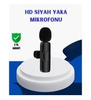 Mey İthalat® iPhone İçin Çift Mikrofonlu Telsiz Yaka Mikrofonu 360 Derece HD Ses