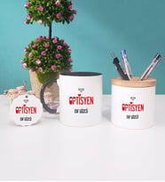 Optisyen Kupa Bardak Siyah Kalemlik ve Anahtarlık