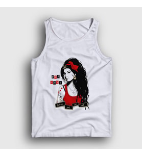 Presmono Unisex Beyaz Goodbye Amy Winehouse Atlet 151991tt