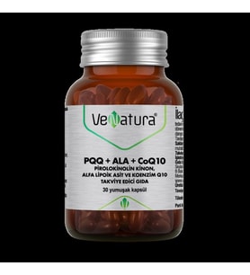 Venatura PQQ+ALA+Coq10 30 Softjel Kapsül (Pirolokinolin Kinon, Alfa Lipoik Asit, Koenzim Q10)